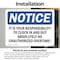 Signmission It Is Your Responsibility To Clock In And, 10 in W x Rectangle, Vinyl Decal OS-2PACK-NS-D-710-L-13740 - alternate 5
